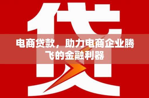 桓仁电商贷款，助力电商企业腾飞的金融利器