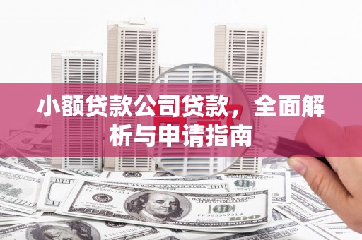 桓仁小额贷款公司贷款，全面解析与申请指南