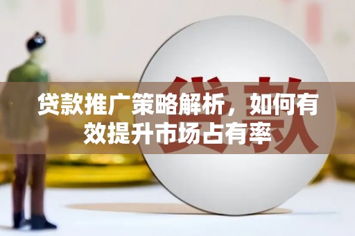 桓仁贷款推广策略解析，如何有效提升市场占有率