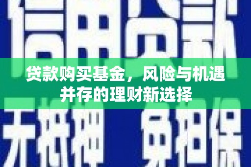 桓仁贷款购买基金，风险与机遇并存的理财新选择