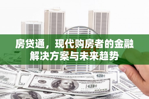桓仁房贷通，现代购房者的金融解决方案与未来趋势
