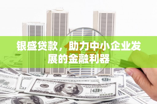 桓仁银盛贷款，助力中小企业发展的金融利器