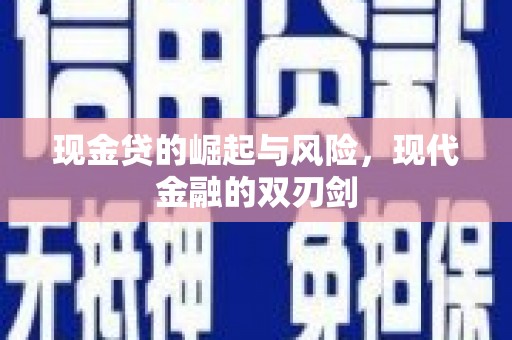 桓仁现金贷的崛起与风险，现代金融的双刃剑