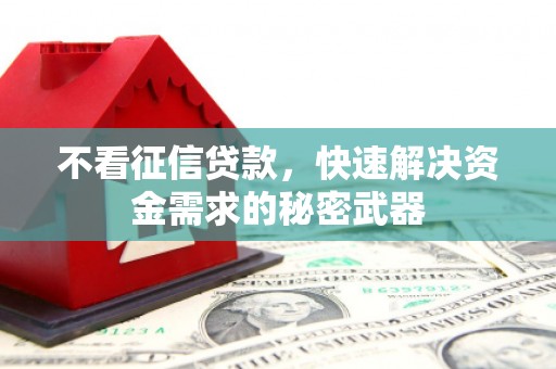 桓仁不看征信贷款，快速解决资金需求的秘密武器