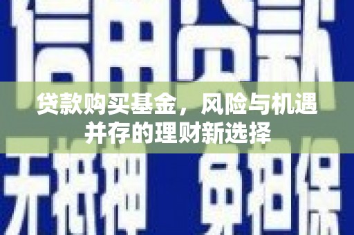 桓仁贷款购买基金，风险与机遇并存的理财新选择