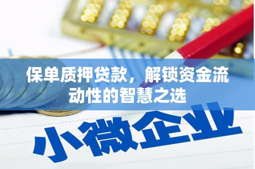 桓仁保单质押贷款，解锁资金流动性的智慧之选